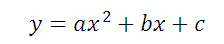 Как найти a b и c в квадратичной уравнение по графику