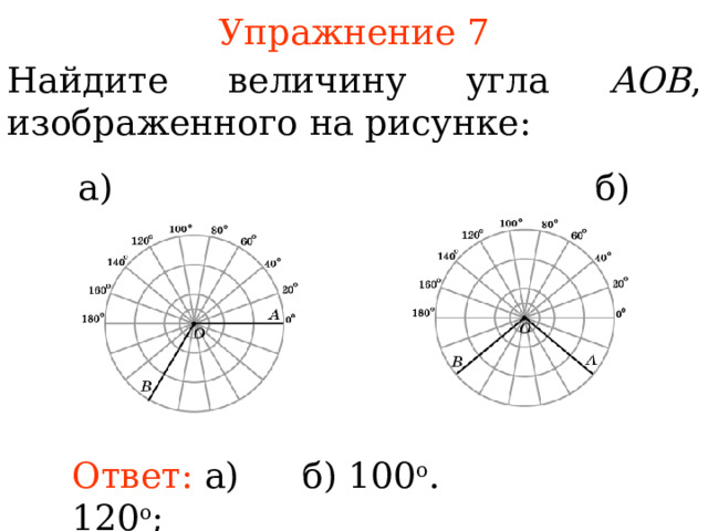 Вычисли величину угла