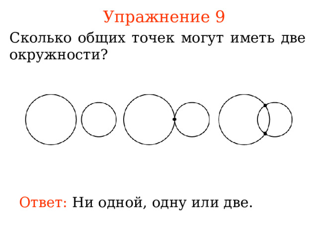 Сколько общих точек имеют прямые