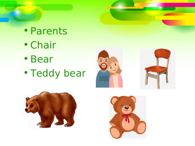 Parents Chair Bear Teddy bear 