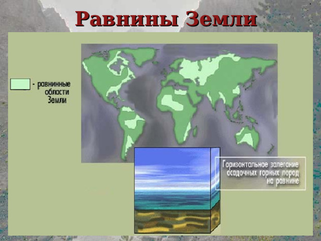Карта равнин земли