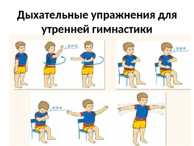 Дыхательная гимнастика для детей упражнения в картинках