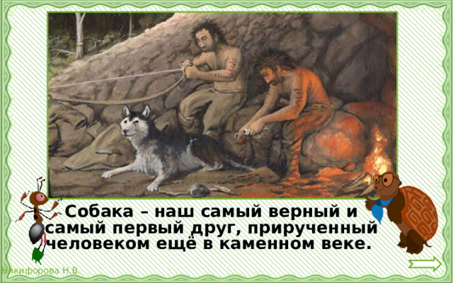   Собака – наш самый верный и самый первый друг, прирученный человеком ещё в каменном веке. 