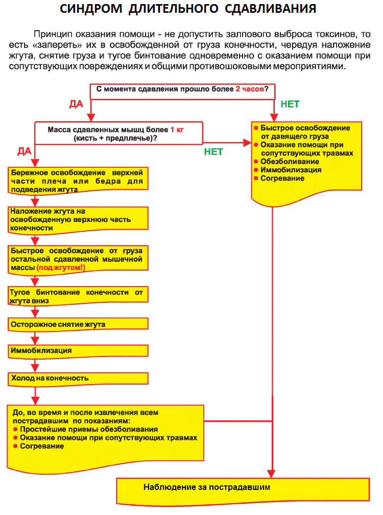 Оказание первой помощи при синдроме длительного сдавливания презентация