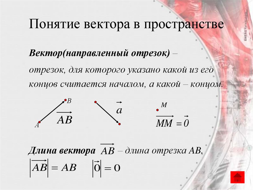 Презентация на тему вектор