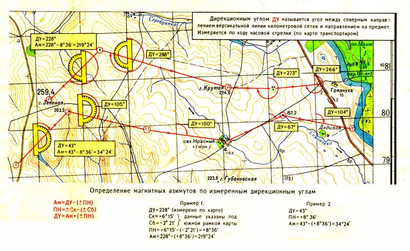 Геодезическая карта местности по координатам