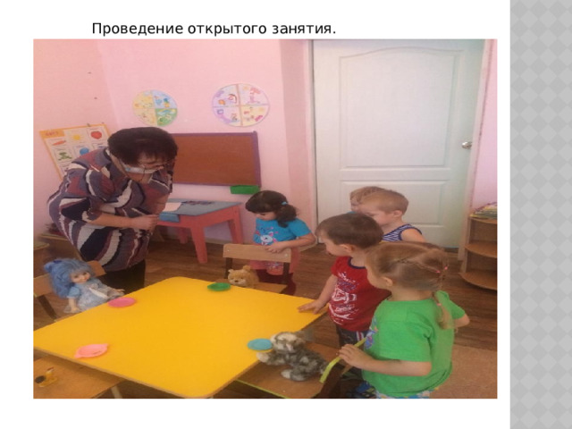 Проведение открытого занятия. 