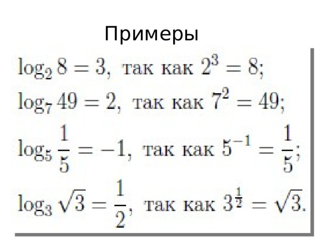Примеры 