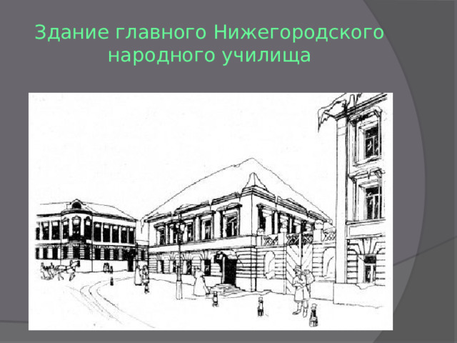 Здание главного Нижегородского народного училища 