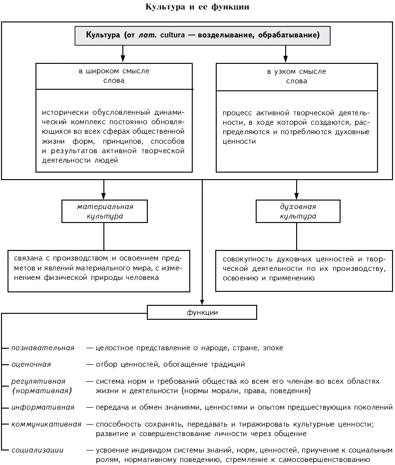 Духовная культура план по обществознанию