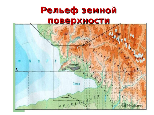 Рельеф земной поверхности 