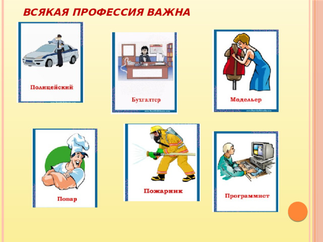 Всякая профессия важна 