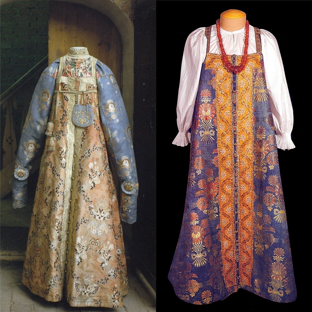 Старинный русский женский костюм
