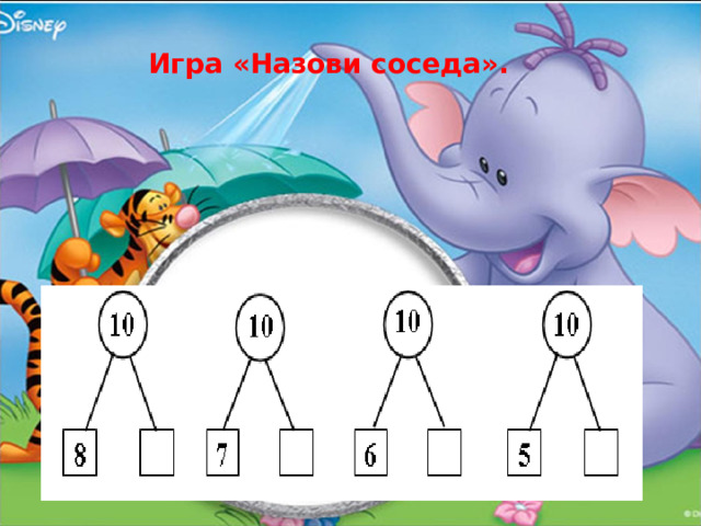 Игра «Назови соседа». 