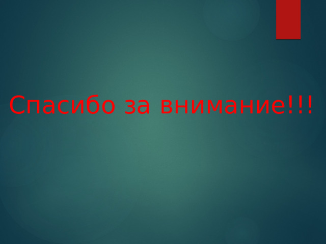 Спасибо за внимание!!! 
