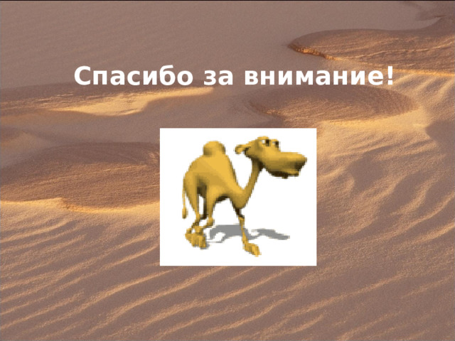 Спасибо за внимание! 