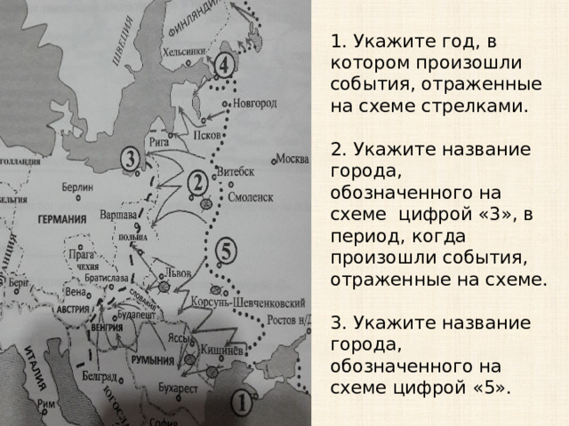 10 сталинских ударов карта