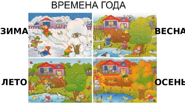 ЗИМА ВЕСНА ЛЕТО ОСЕНЬ 