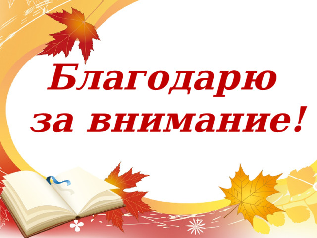 Благодарю  за внимание! 