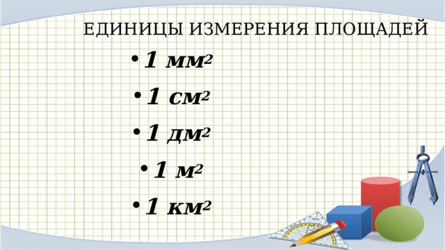 Формула площади м2