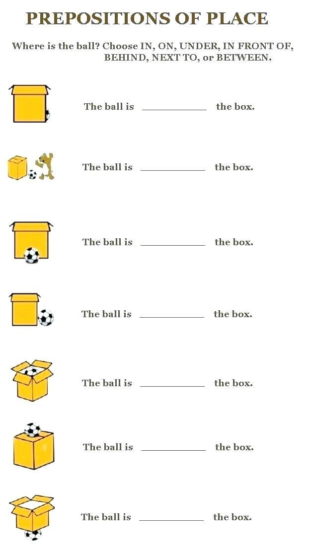 Wordwall prepositions of place 3