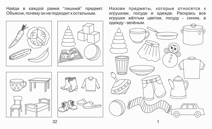 Посмотрите на рисунок найдите в каждом квадрате изображение лишнего предмета объясните по каким