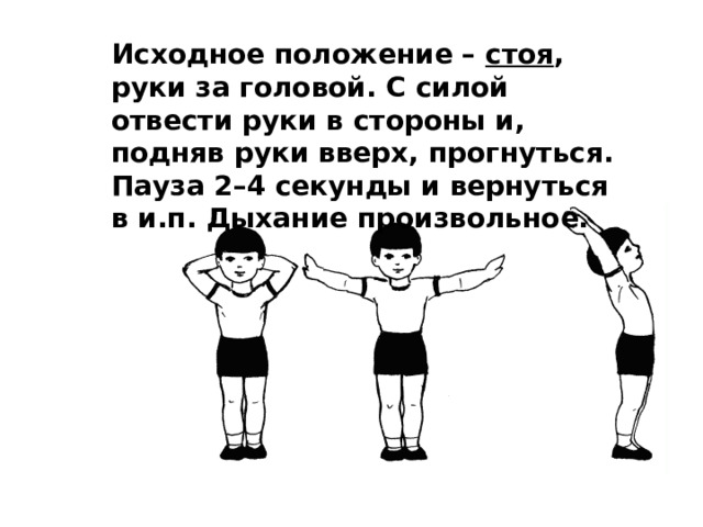 Исходная сторона это. Исходное положение руки вверх. Руки в стороны прогнуться. Основные исходные положения. Базовые исходные положения фитоболе упражнения.