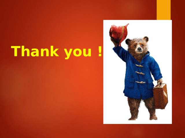 Thank you ! 