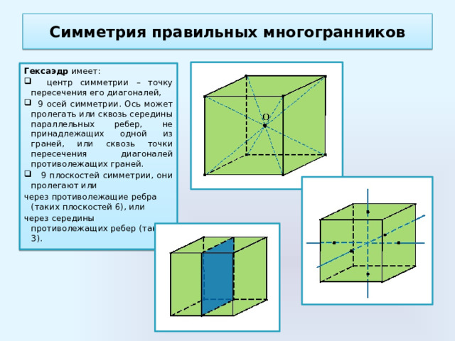 Презентация о правильных многогранниках