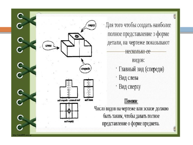 Вид чертежа 4 буквы