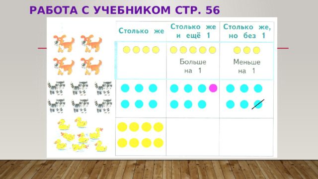 Работа с учебником стр. 56   