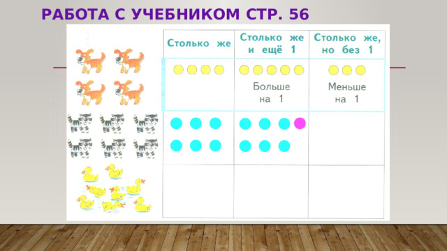 Работа с учебником стр. 56   