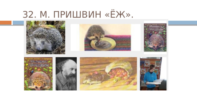 32. М. ПРИШВИН «ЁЖ». 