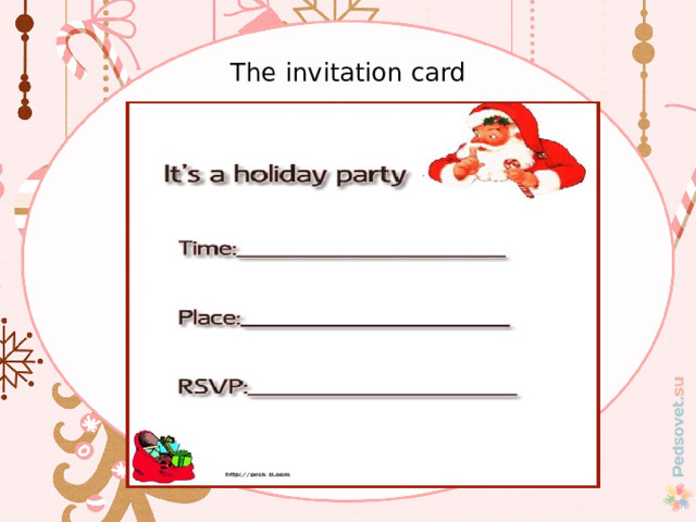  The invitation card    
