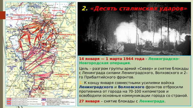 Ленинградско новгородская операция карта