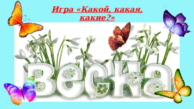 Игра «Какой, какая, какие?» 