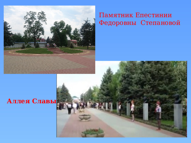 Памятник Епестинии Федоровны Степановой Аллея Славы 