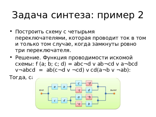 Примеры синтеза