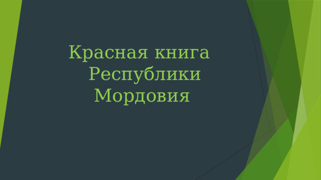 Красная книга мордовии