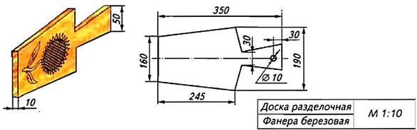 Проект по технологии 7 класс для мальчиков из дерева с чертежами разделочная доска