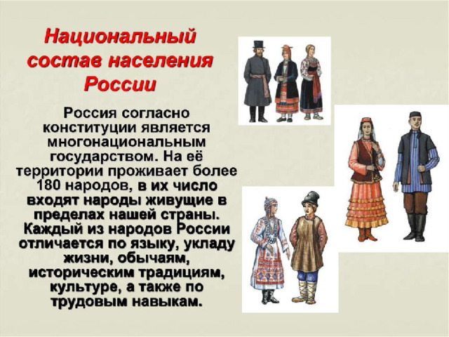 Презентация к занятию "Россия - Родина моя"