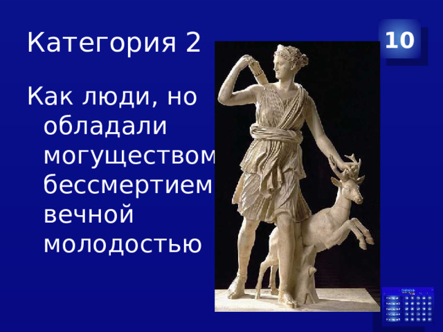 Категория 2 10 Как люди, но обладали могуществом, бессмертием и вечной молодостью 