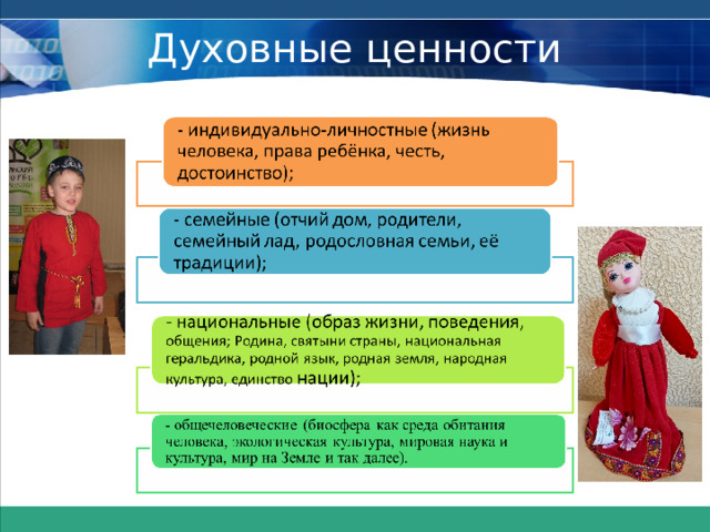 Духовные ценности 