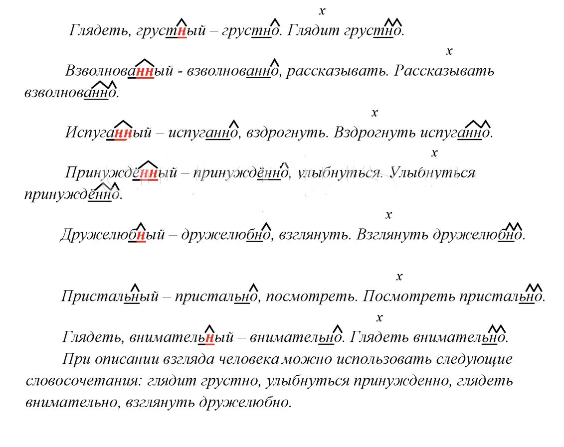 Конспект урока на тему «Буква А-О на конце наречий» в 7-м классе