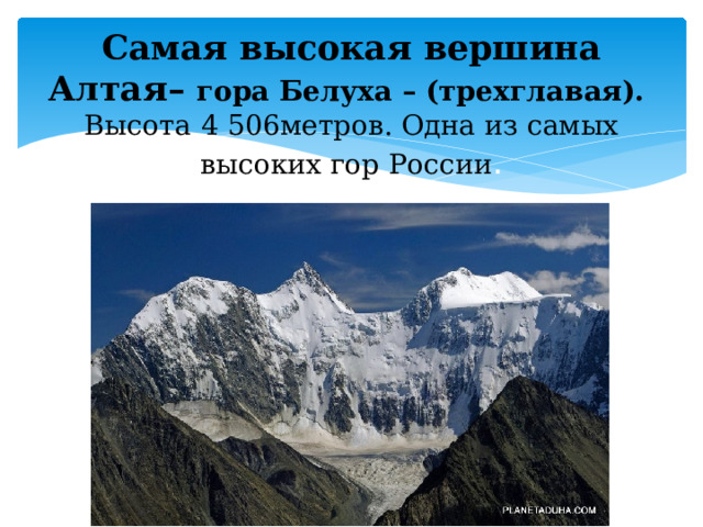 На диаграмме показаны высоты девяти самых высоких гор россии по вертикали