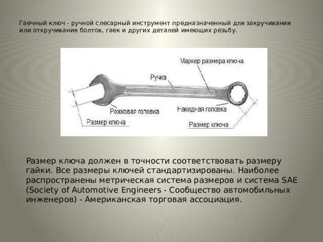 Для чего гаечный ключ