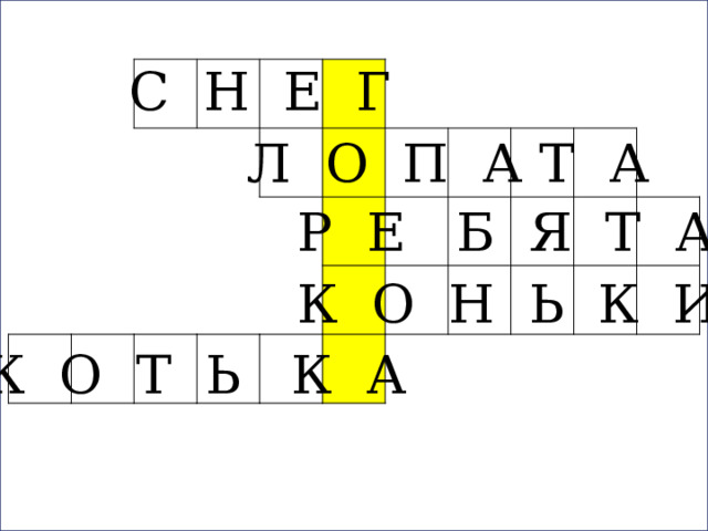 с С Н Е Г Л О П А Т А Р Е Б Я Т А К О Н Ь К И К О Т Ь К А 