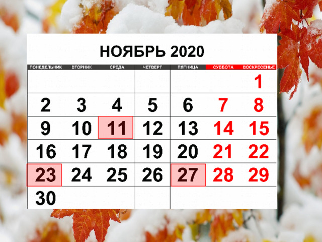 НОЯБРЬ 