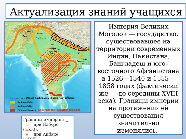 Крушение великих моголов