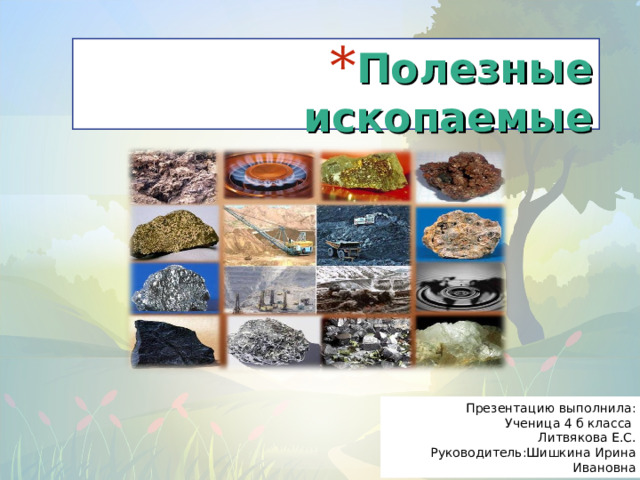 Сокращение полезных ископаемых презентация